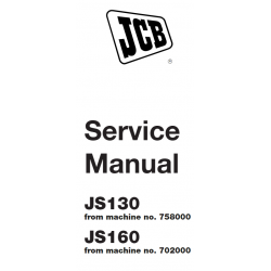 JCB instrukcje napraw + schematy + DTR: JCB Koparka JS130 - JS160  instrukcja naprawy